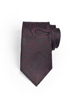 BURGUNDY PRINTED NECKTIE
