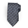 CHARCOAL SILVER MOTIF NECKTIE