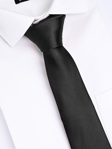 CLASSIC JET BLACK SOLID TIE