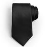 JET BLACK SOLID TIE