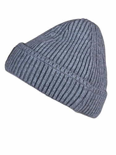 Cazzano Men Grey Premium Woollen Beanie Cap for Winter