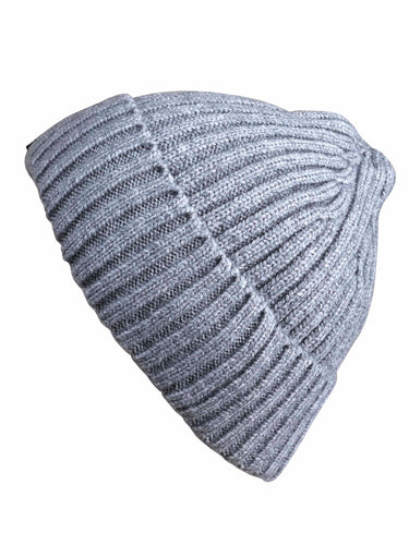 Cazzano Men Grey Premium Woollen Beanie Cap for Winter