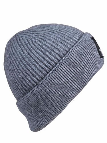 Cazzano Classic Grey Wool Beanie | Warm Knitted Winter Hat for Men