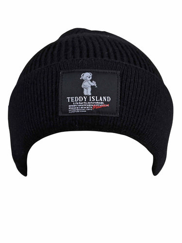 Black Luxury Wool Knit Cap for Men | Cazzano Premium Winter Essentials