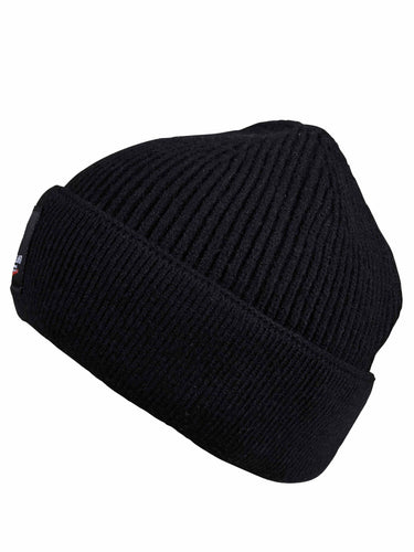 Black Luxury Wool Knit Cap for Men | Cazzano Premium Winter Essentials