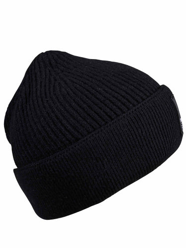 Black Luxury Wool Knit Cap for Men | Cazzano Premium Winter Essentials