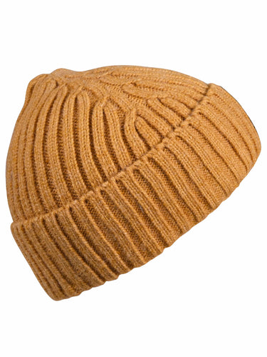 Cazzano Men Daily Wear Mustard Woollen Cap | Durable Winter Beanie Hat