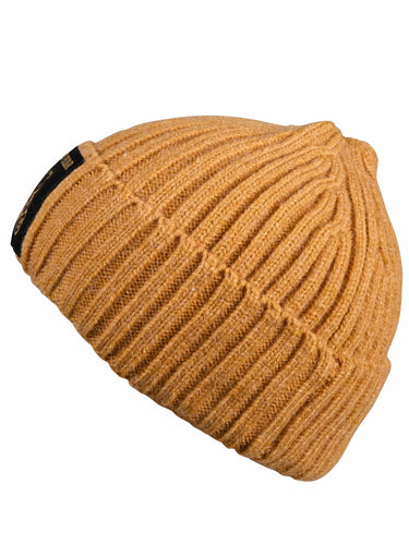 Cazzano Men Daily Wear Mustard Woollen Cap | Durable Winter Beanie Hat