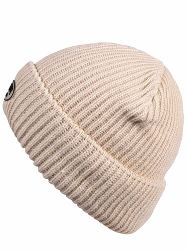 Cazzano Beige Winter Cap for Men | Woollen Beanie for Hiking & Travel