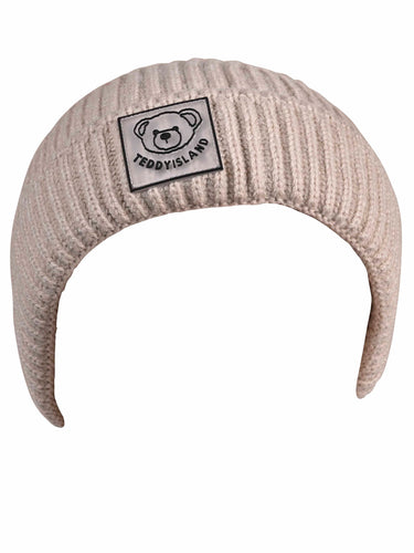 Cazzano Classic Beige Woollen Beanie | Warm Knitted Winter Hat for Men