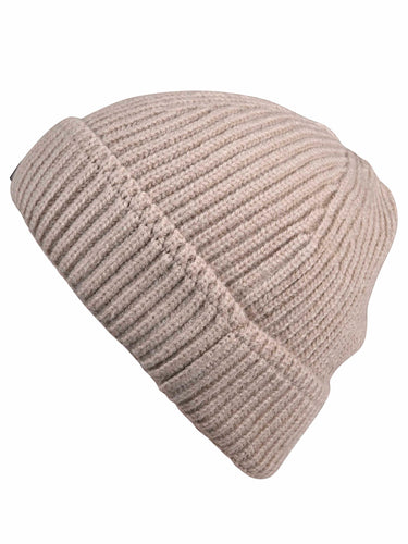 Cazzano Classic Beige Woollen Beanie | Warm Knitted Winter Hat for Men