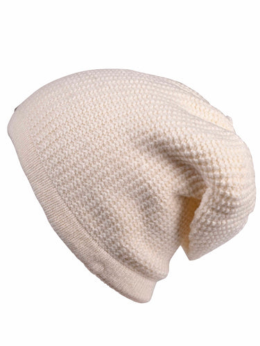 Cazzano Men Cream Woollen Beanie | Comfortable All-Day Winter Wear