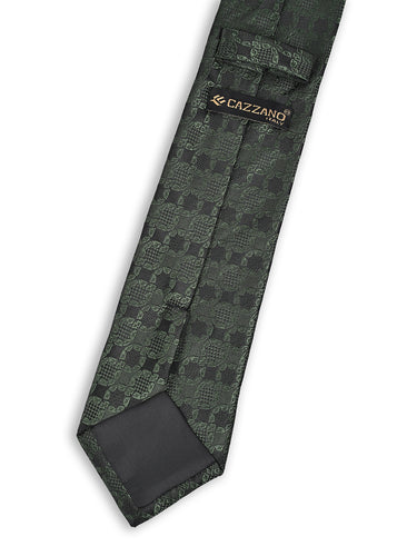 FOREST GREEN MOSAIC NECKTIE