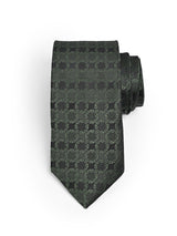 FOREST GREEN MOSAIC NECKTIE