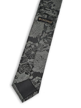 GRAPHITE BOTANICAL NECKTIE