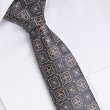 GREY CHECKERED TIE