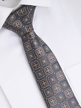 GREY CHECKERED TIE