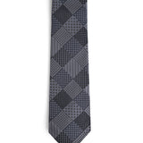 GREY PATCHWORK TIE