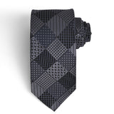 GREY PATCHWORK TIE