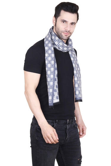 Cazzano Blue Designer Woolen Muffler – Luxury Neckwear for Professionals