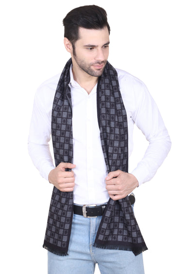 Cazzano Checked Woolen – Wrinkle-Resistant Winter Muffler