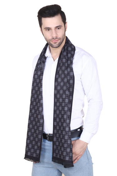 Cazzano Checked Woolen – Wrinkle-Resistant Winter Muffler