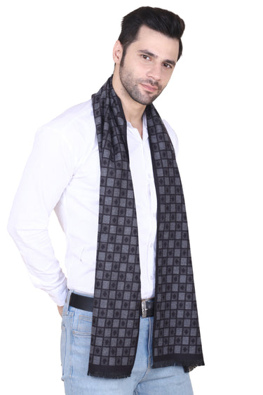 Cazzano Checked Woolen – Wrinkle-Resistant Winter Muffler