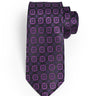MIDNIGHT PURPLE MEDALLION TIE
