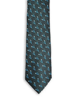 MOSAIC TEAL PEACOCK NECKTIE