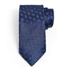 NAVY AZURE MOTIF PRINTED NECKTIE