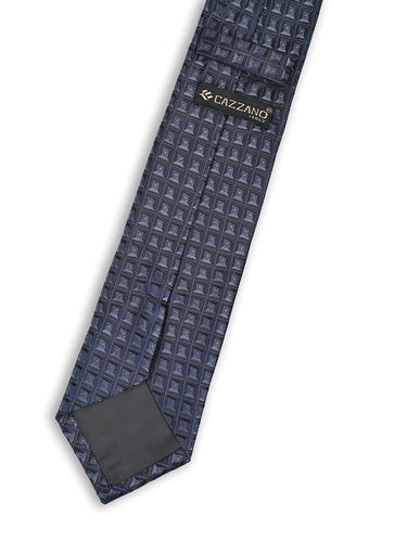 NAVY HERITAGE GRID NECKTIE