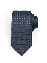 NAVY HERITAGE GRID NECKTIE
