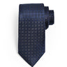 NAVY MOSAIC JACQUARD NECKTIE
