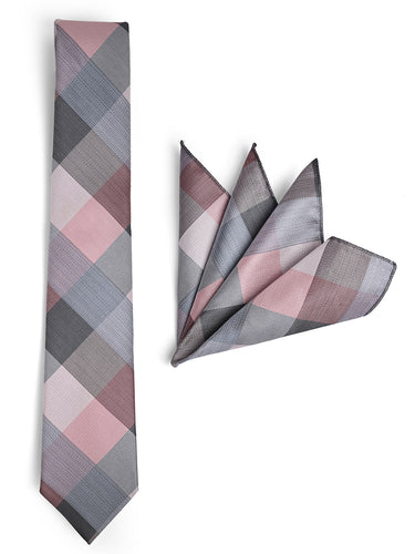 PASTEL TIE WITH POCKET SQUARE