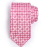 PASTEL PINK SQUARE MOTIF NECKTIE