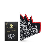 BLACK ABSTRACT POCKET SQUARE