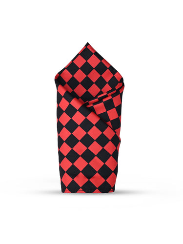 Cazzano Checked Premium Microfiber Pocket Square For Men