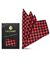RED CHECKED POCKET SQUARE