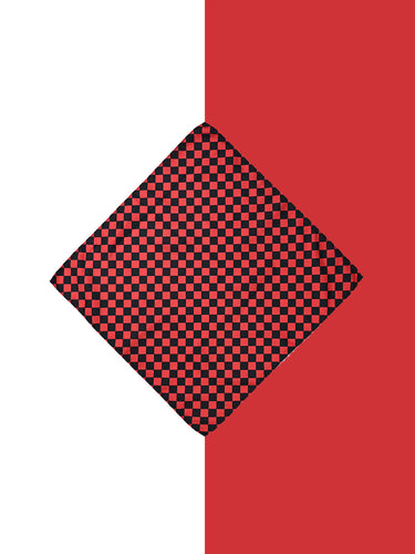 Cazzano Checked Premium Microfiber Pocket Square For Men