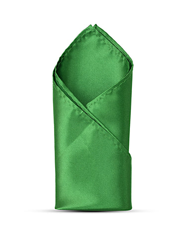 GREEN SOLID POCKET SQUARE