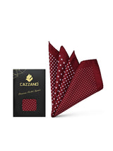 MAROON GEOMETRIC POCKET SQUARE