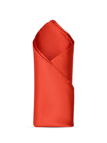 RED SOLID POCKET SQUARE