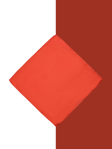 RED SOLID POCKET SQUARE