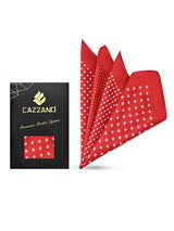 RED MICRO-DOT POCKET SQUARE