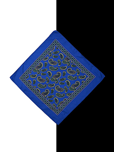 BLUE PRINTED POCKET SQUARE