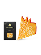 MUSTARD ABSTRACT POCKET SQUARE