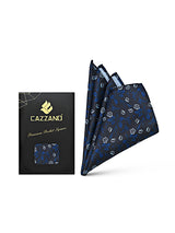 BLUE PRINTED POCKET SQUARE