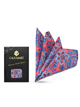 PINK BLUE POCKET SQUARE