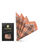 PEACH ORANGE POCKET SQUARE