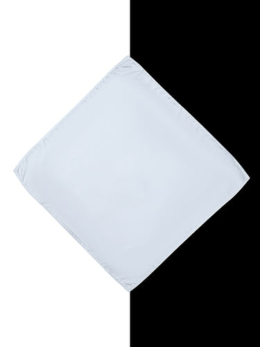 WHITE SOLID POCKET SQUARE